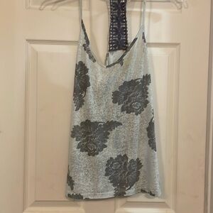 Pretty tank top with lace on back strap